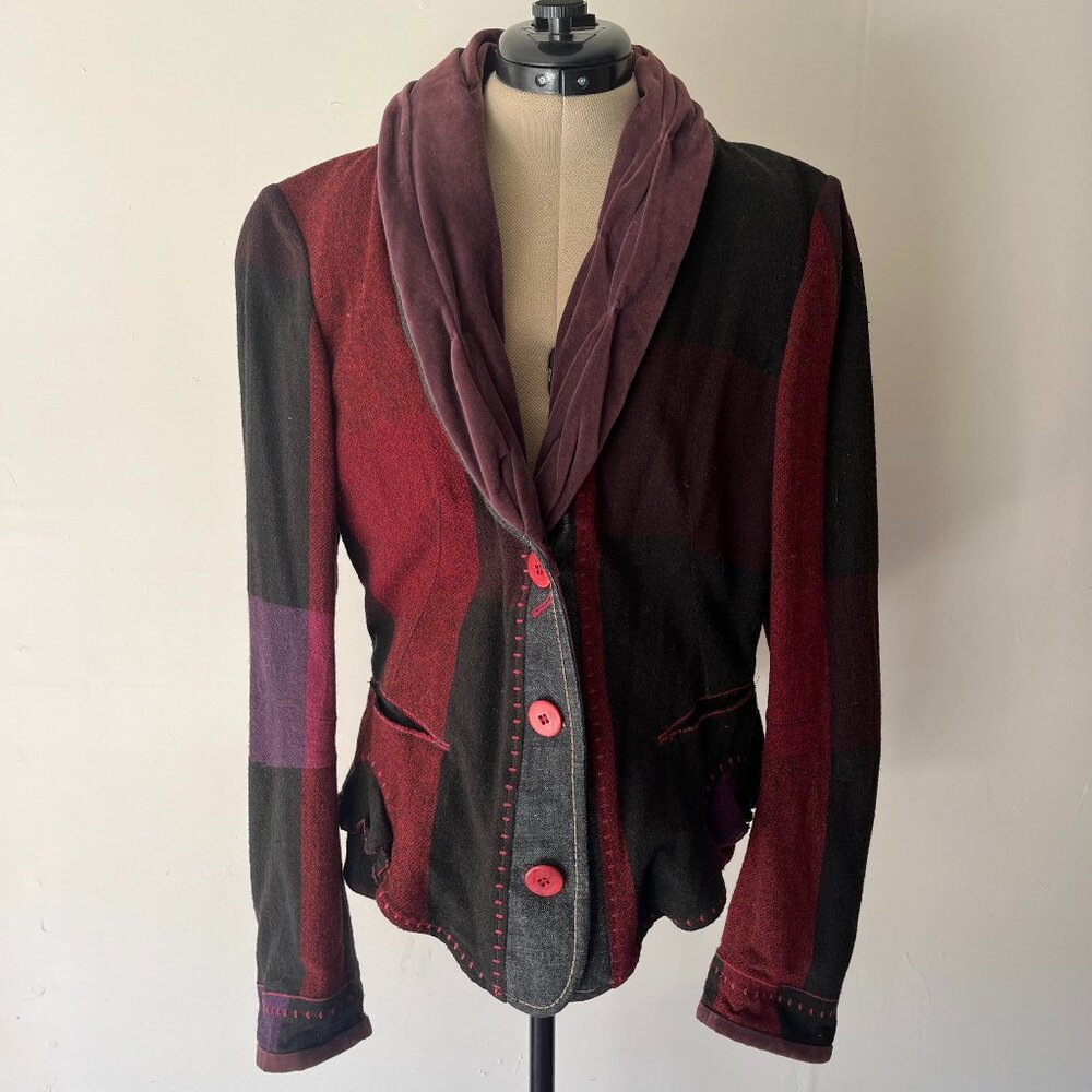 Marithe Francois Girbaud Patchwork Blazer